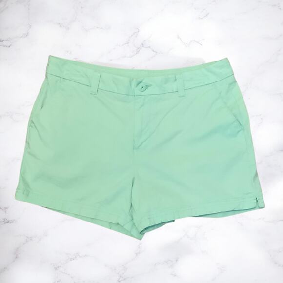 Magellan Chino Shorts Mint Green Aqua Blue Womens Size 10 - Picture 1 of 4